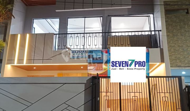 Danamon Palem Garden Block A, West Jakarta..For Sale New 3-Storey House, Northeast Facing, 3m Road Frontage, 3500W PLN, Piped Water, Freehold Title.