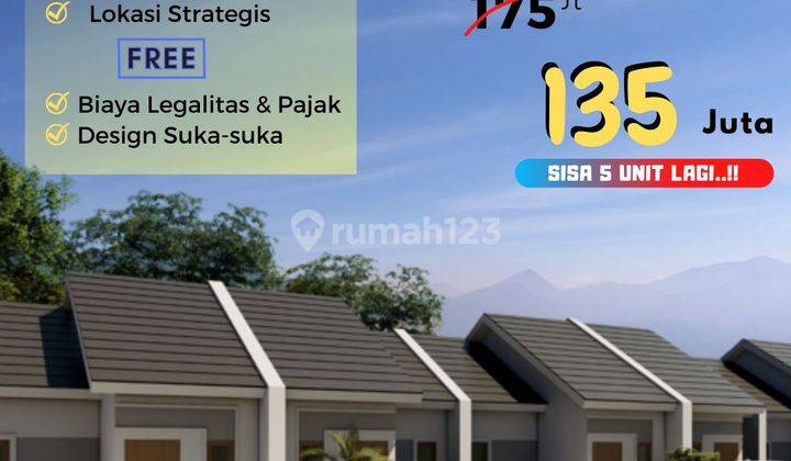 Promo harga jual murah rumah modern minimalis asri strategis 1