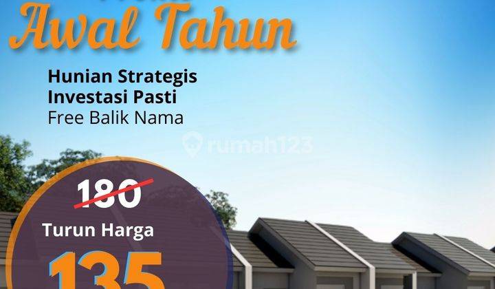 Jual rumah murah rumah strategis investasi pasti bebas banjir 1