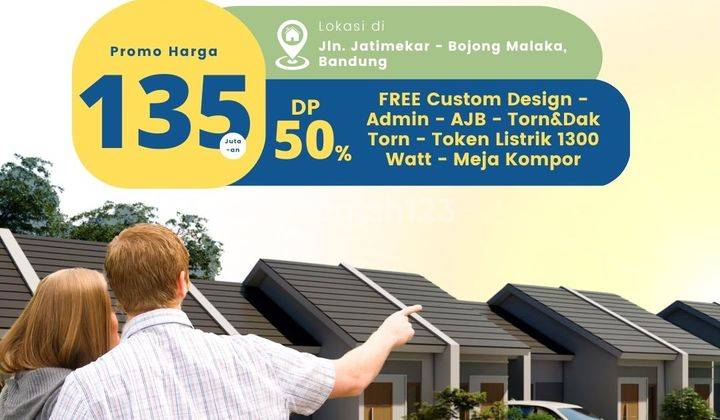 Bebas banjir promo jual rumah murah strategis free design inves 1