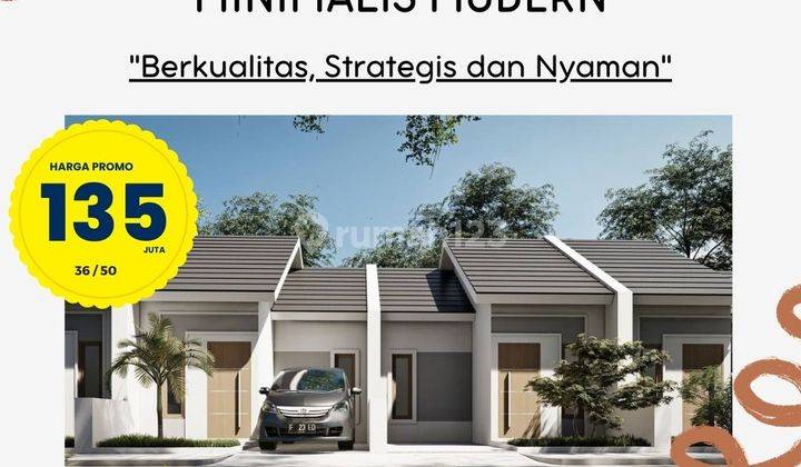 Terbatas hanya 5 unit promo rumah minimalis modern 135 jtaan 1