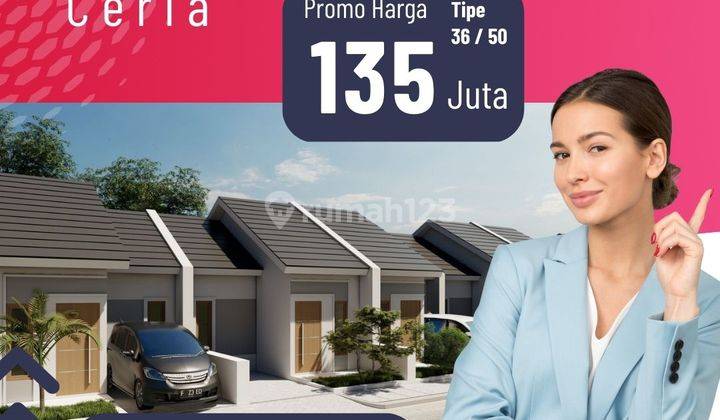 Ceria promo murah rumah 2KT 135 jutaan berkualitas strategis  1