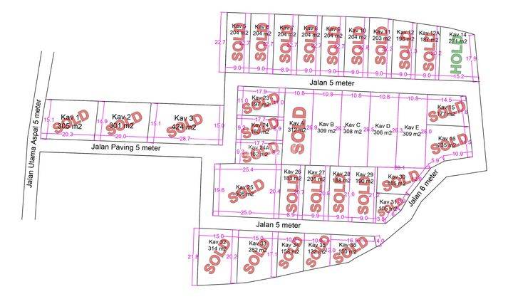 Kavling Luasan 300m2 Sisa 4 Plot 1,4 Km Dari Kempinski Nusa Dua 2