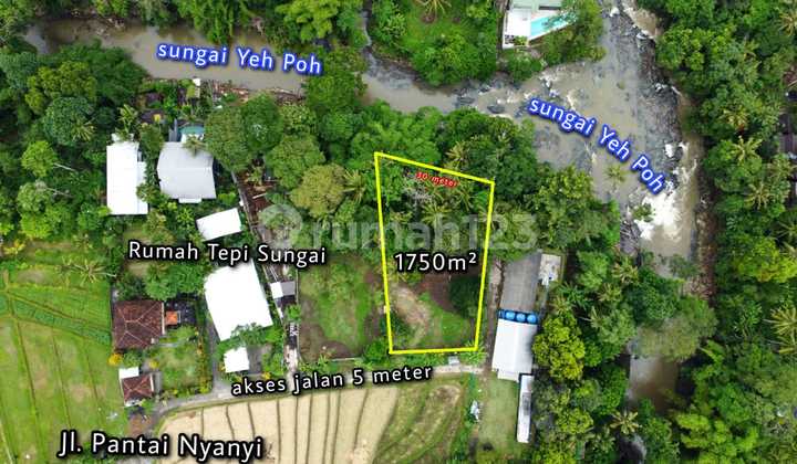 Tanah 1750are Los Sungai Lingkungan Villa di Pantai Nyanyi 10