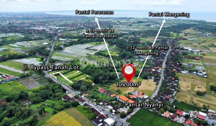 Tanah 1ha Lokasi Strategis Dekat Jalan Utama Dan Pantai Nyanyi 8