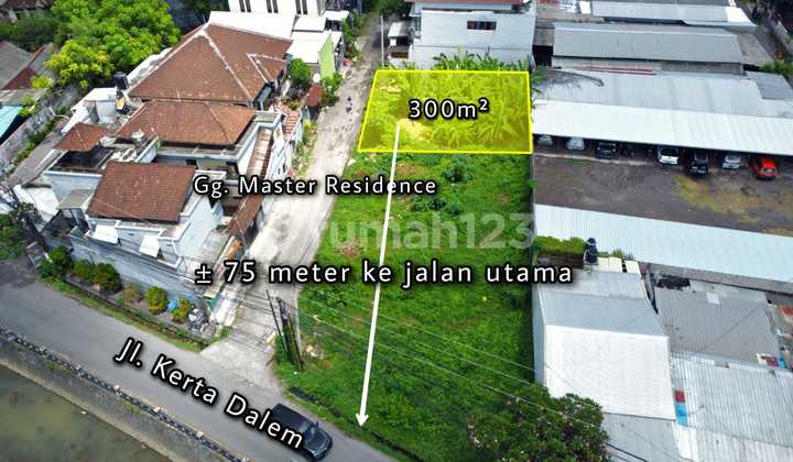 Tanah 300m2 Di Kerta Dalem Akses Jalan Lebar di Sidakarya Densel 2