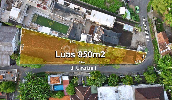 Dijual Tanah Lingkungan Villa di Jalan Utama Umalas I 1