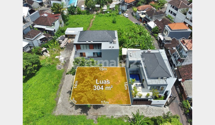 Tanah Siap Bangun Lingkungan Villa di Berawa Canggu