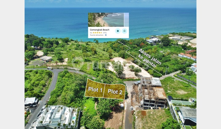 Tanah Ocean View di Kawasan Wisata Pantai Cemongkak Pecatu