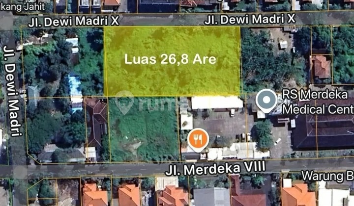 Tanah di jalan Dewi madri sentral Renon Denpasar Selatan Bali Tanah di jalan Dewi madri sentral Renon Denpasar Selatan Bali