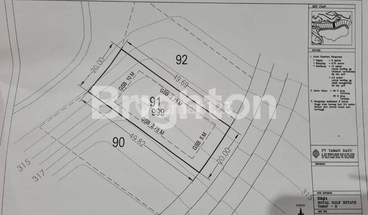 TANAH KAVLING TERMURAH DI TAMAN DAYU ROYAL GOLF ESTATE EXTENSION PASURUAN 2