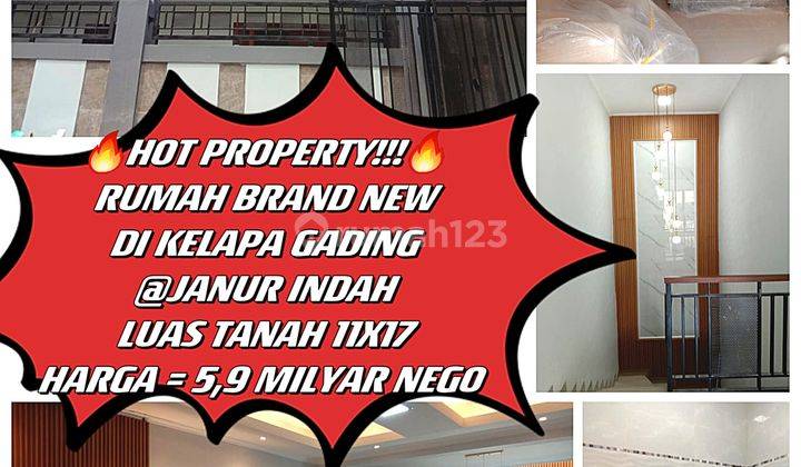 Dijual Rumah Baru Sebrang Mal Mkg Janur Indah 1