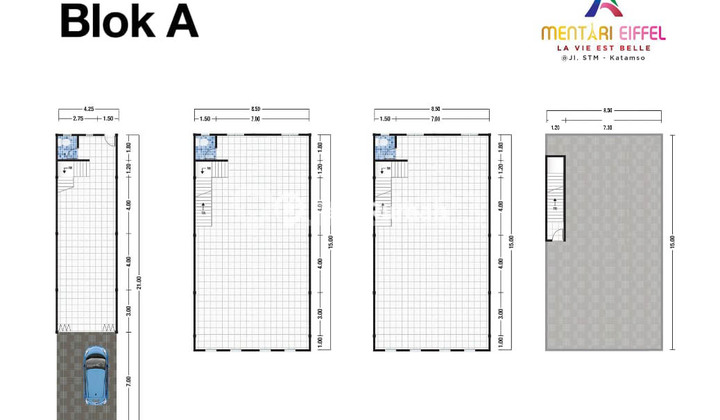 3 Ruko Komplek Mentari Eiffel | Daerah Johor
