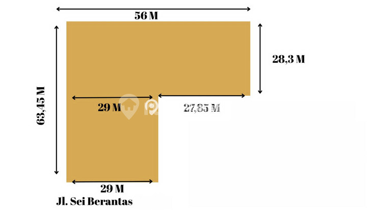TANAH JALAN SEI BERANTAS 1