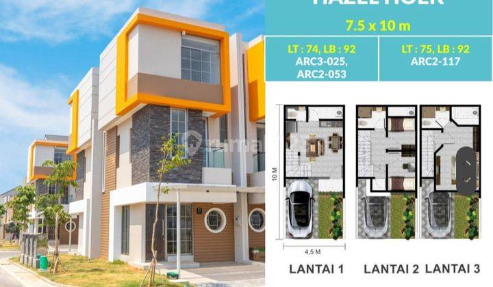 Rumah Baru 3 Lantai Pik2 Fasad Modern Cluster Arcadia Siap Huni 1