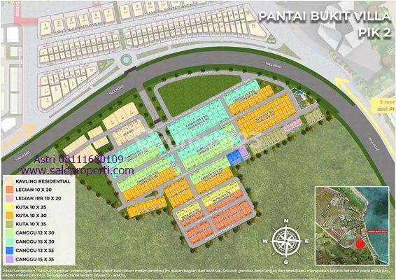 Kavling Pik2 Residential Pantai Bukit Villa Ukuran 15x20 Promo 1