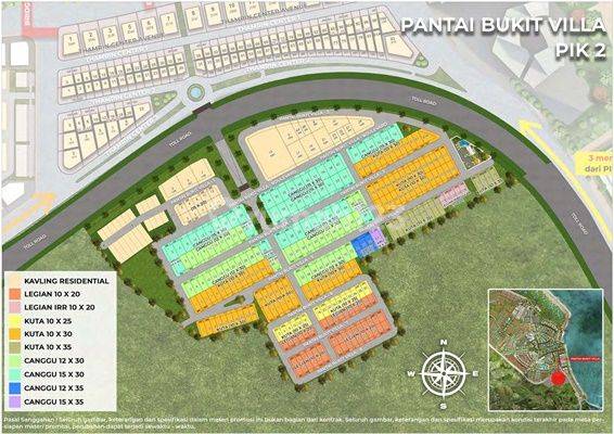 Kavling Pantai Bukit Villa PIK2 Best Price Ukuran 10x35 dan 15x30 1