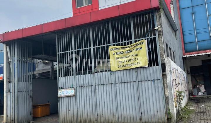 2 Ruko 1 Pintu Pos Pengumben Pinggir Jalan Boulevard Kelapa Dua