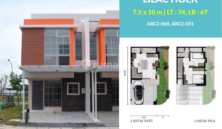 Rumah Baru Pik2 Siap Huni Cluster Arcadia Hoek Tipe Lilac 7,5x10 1