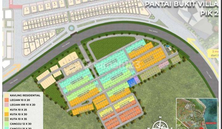 Kavling Residence Premium Pik2 Pantai Bukit Villa Ukuran 12x35 2