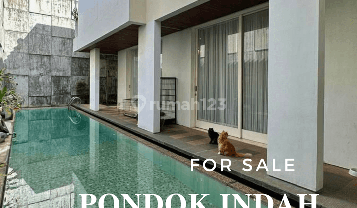 Rumah modern siap huni di pondok indah 1