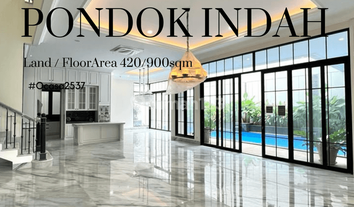 Rumah modern siap huni di pondok indah 1