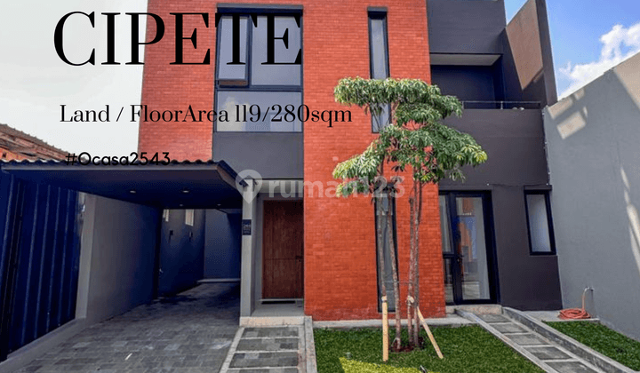 Brand new townhouse design by atelier riri di cipete jaksel 1