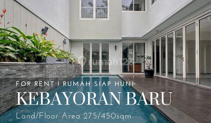 Rumah modern siap huni di kebayoran baru 1