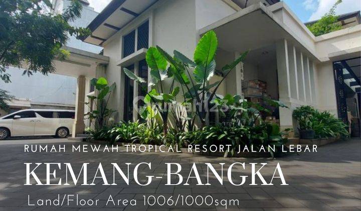 Rumah siap huni design tropical lokasi strategis di kemang bangka 1