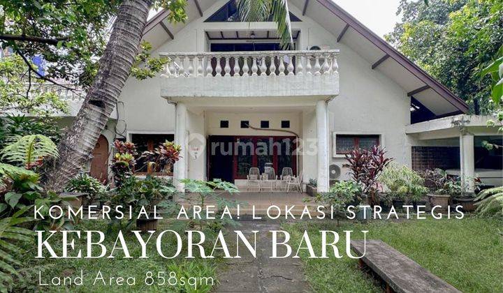 Rumah tua area komersial di kebayoran baru 1