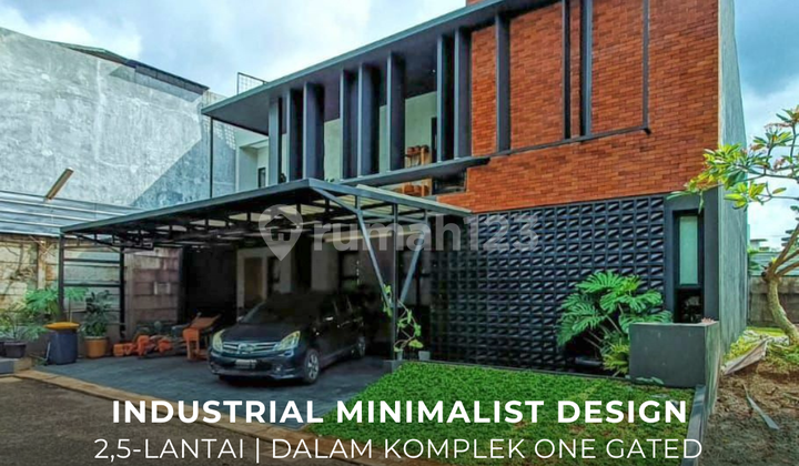 Rumah Siap Huni Industrial Minimalis Dalam Komplek di Bintaro