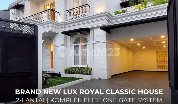 Rumah Baru Klasik Mewah Siap Huni Dalam Komplek Elite di Tebet