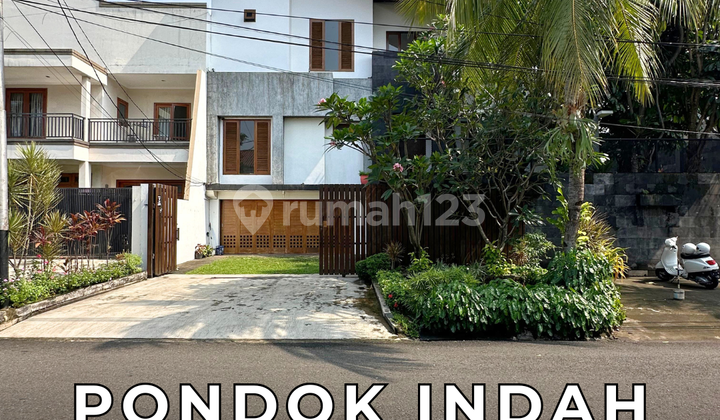 Modern Tropical House Facing East, Wide Road Row in Pondok Indah
