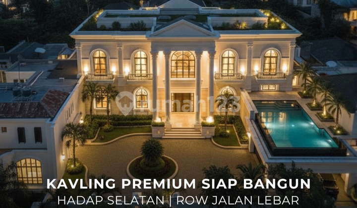 Tanah Kavling Besar Hadap Selatan di Simprug Garden Raya