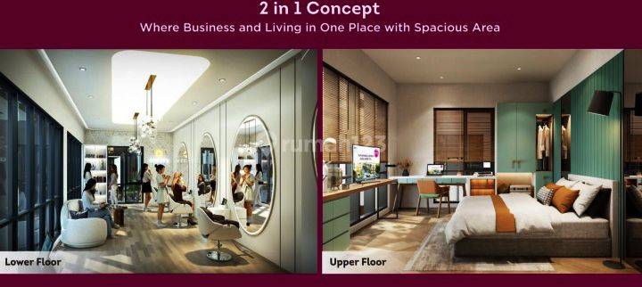 Ruko Modern desain Akasa Promenade , BSD City Serpong 2