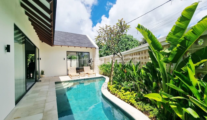Turun Harga...Villa Cantik Modern Tropical Mediteranean Style di Kampial Nusadua ..10 Menit ke Pantai Pandawa dan Hotel Apurva Kempinsky