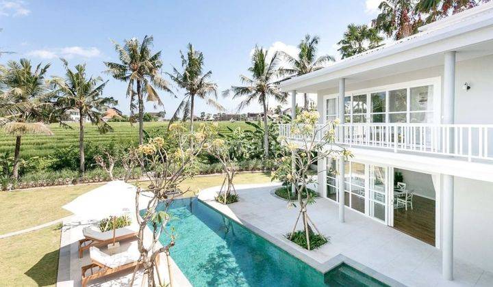 Spacious contemporary colonial style villa overlooking to rice field view , this stunning villa is located in a peaceful neighborhood of Berawa , only 1 km to the beach and atlas beach club, while being just walking distance to some famous place restauran 1