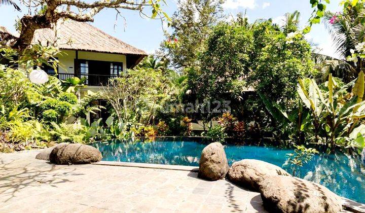 Luxury villa with Ricefield, Jungle and River view in Nyambu Kediri ,Tabanan Bali.  Beautifully designed and built with premium  materials by JEGHIER Architects and Bamboo suites designed by JOHN HARDY #DROP PRICE  1