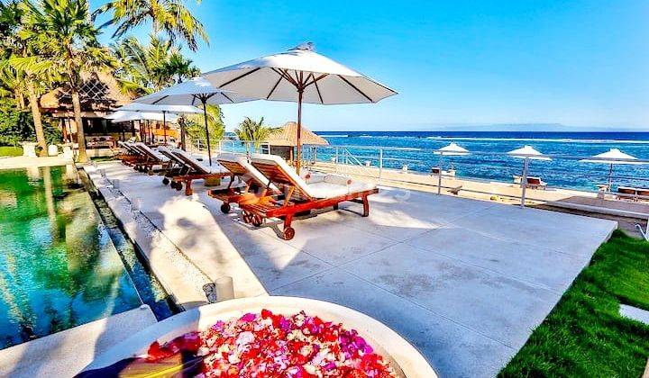 Stunning Beach front Villa in Eastern coast Candidasa Karangasem. Approximately 2 hours drive from Airport  7