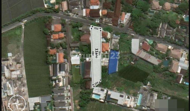 1100m2 land on Jalan Utama Bumbak Umalas ... 5 minutes to Berawa Canggu 1