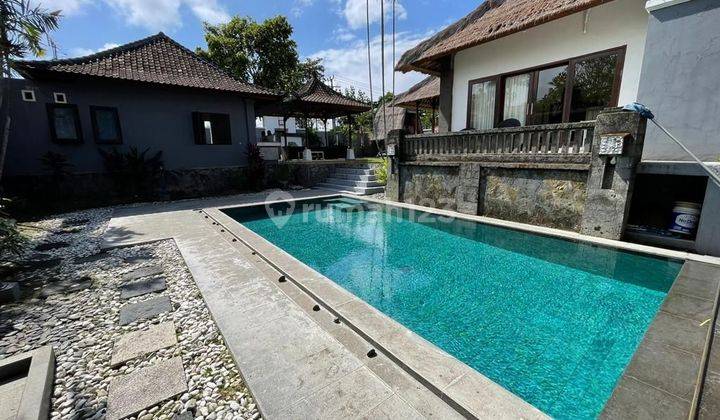 Tanah 1.150m2 BONUS BANGUNAN VILLA 2 UNIT di Jalan Utama Batur Sari , Sanur....5 menit ke Pantai  Mertasari Sanur  1