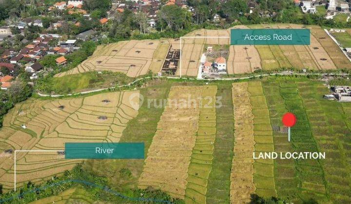 Tanah 3.064m2 dengan  view sawah di Seseh beach, Canggu... 600 meter ke Pantai Seseh Canggu 1