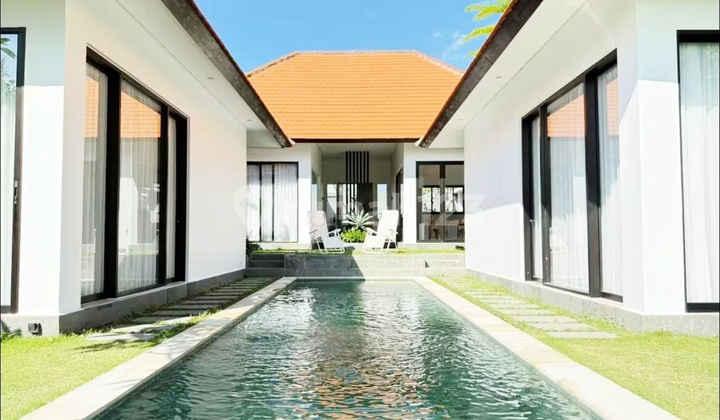 Villa Baru Minimalist Modern Desaign Dengan View Sawah Greenbelt Di Cemagi Dekat Canggu ... Hanya 500 Meter Ke Pantai Cemagi