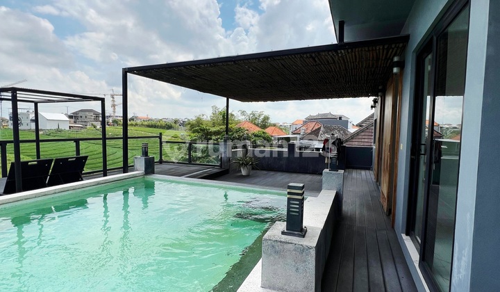 Luxury Villa Modern Minimalis Style dengan View Sawah dan 2 Kolam Renang di Semat , Berawa Canggu ..Dekat Montessori School , Atlas Beach Club dan Pantai Berawa 2