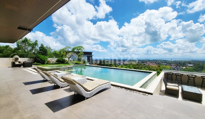 Villa Baru Modern Style Dengan View Laut , Airport , Toll Dan Gunung Di Ungasan Jimbaran....fasilitas Lengkap Home Theater , Gym Dan Ruang Kantor Serta Rooftop  2