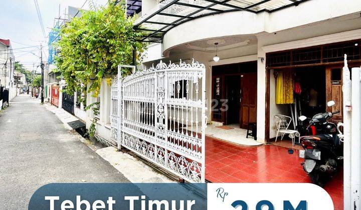 Dijual Rumah 2 Lantai, Akses Jalan Dekat Dengan Taman Eco Park, Tebet Timur Jakarta Selatan. 1