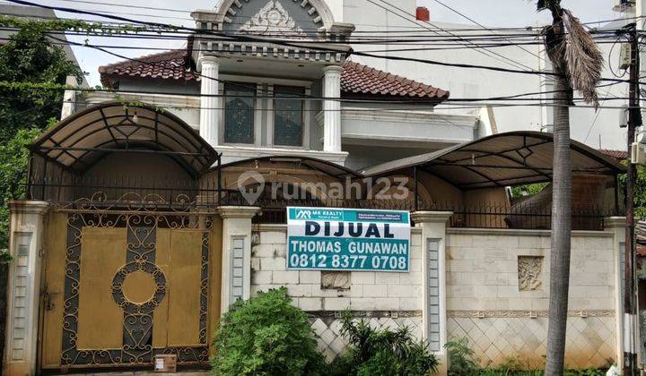 Rumah Tua Pluit 250m Lokasi Bagus, Jalan Lebar 3 Mobil, Hitung Tanah 1