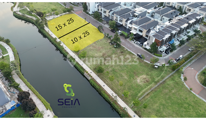 Kavling Danau Golf Island Pik Gandeng 375m2 + 250m2 2