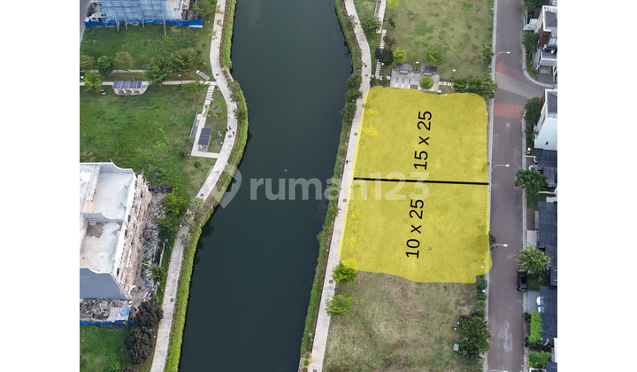 Kavling Danau Golf Island Pik Gandeng 375m2 + 250m2 1