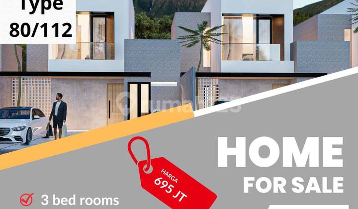 Rumah moderen di garut view pegunungan 4